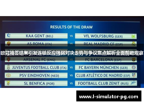 欧冠抽签结果引发连锁反应强弱对决走势与争议焦点解析全面前瞻观察 欧冠抽签结果引发连锁反应强弱对决走势与争议焦点解析全面前瞻观察